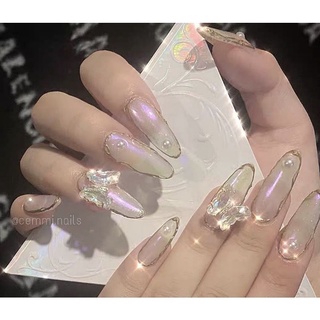 Nailbox - móng úp thiết kế / charm bướm đá siêu sinh