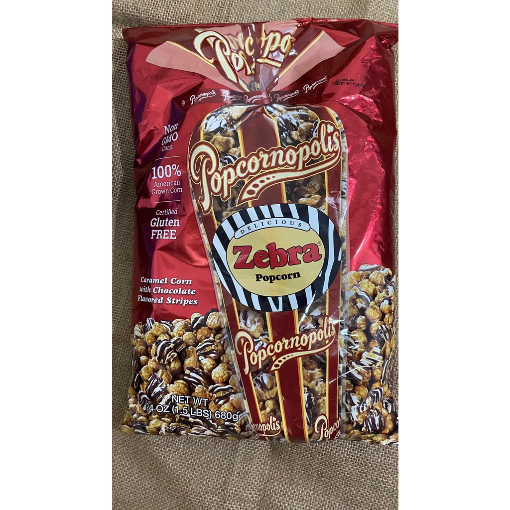 Bắp Popcornopolis Zebra 680g