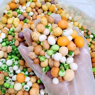 Đậu phộng mix 17 vị 50k hũ 500gr