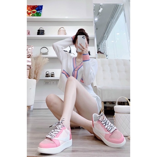Giày thể thao chanel màu hồng cổ thấp full bill túi box hãng | BigBuy360 - bigbuy360.vn