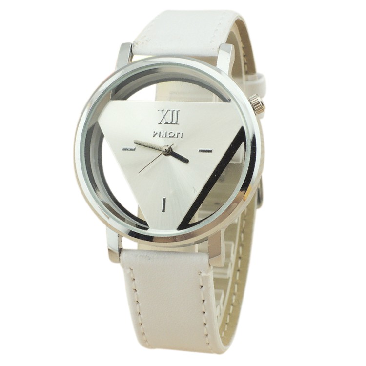 Đồng hồ nam Wilon dây da mặt tam giác