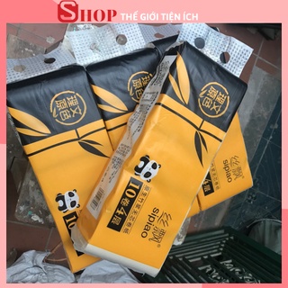 ❌HÀNG LOẠI 1⛔BỊCH 10 CUỘN GIẤY VỆ SINH GẤU TRÚC SIPIAO 88006 SHOP TIỆN ÍCH