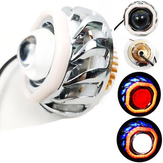 Đèn pha mắt cú bi cầu lốc xoáy vòng vuông lắp Sirius , Exciter đời cũ , SH , Winner X , Wave 2018 trở lên Greennetworks