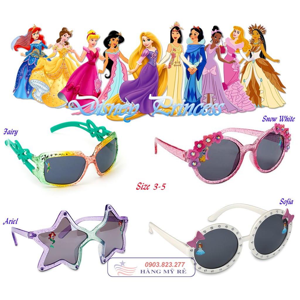 Kính Mát Chống Nắng Disney Cho Bé Gái