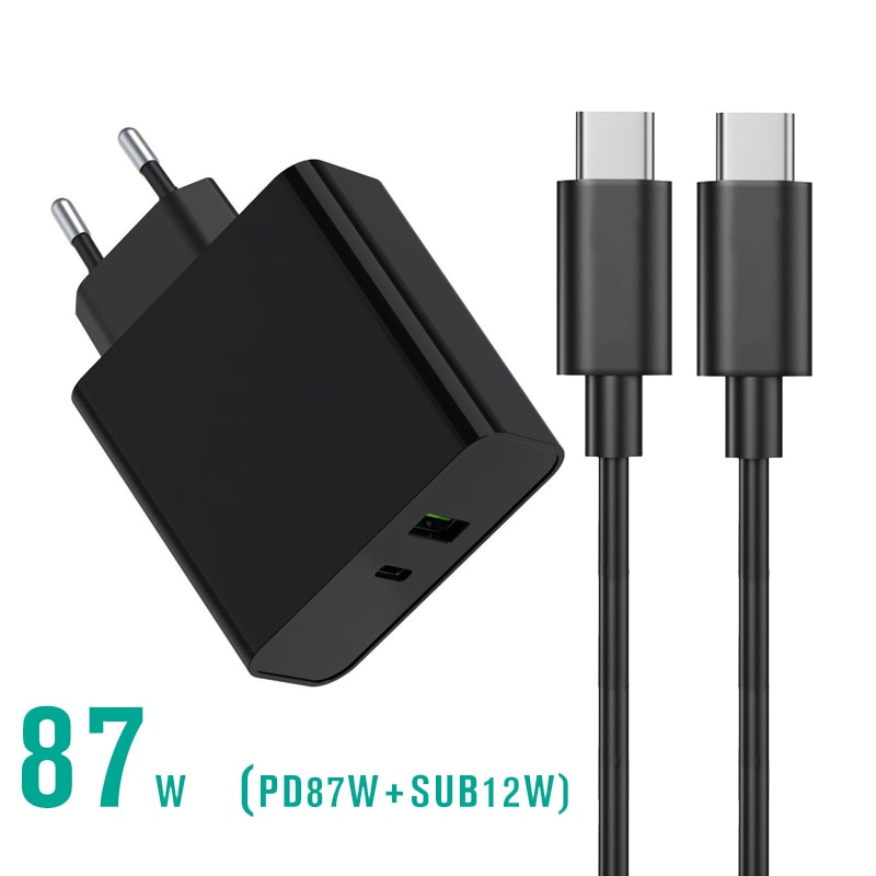Củ sạc 65W 87W 20V 4.25A USB C PD cho MacBook Pro Air Hp Asus Samsung Lenovo Laptop
