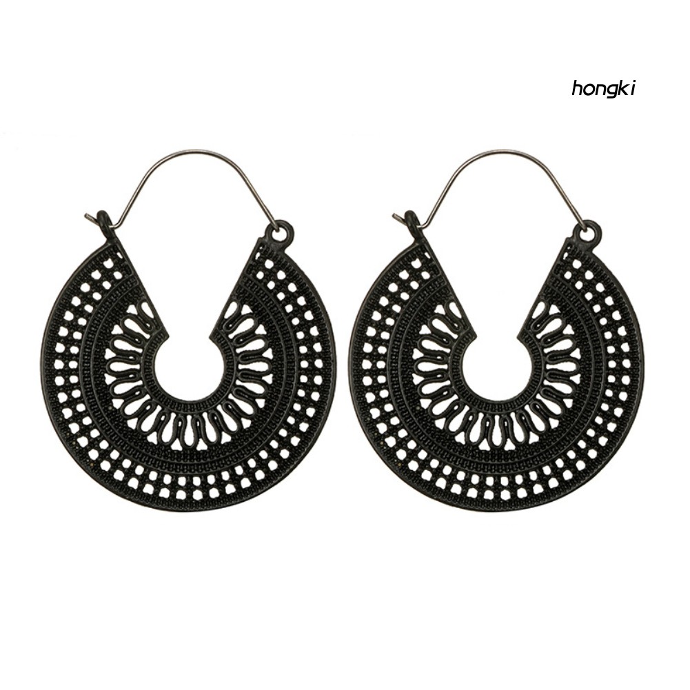 (Hàng Mới Về) Bông Tai Hình Chữ C Phong Cách Vintage Thời Trang Cho Nữ