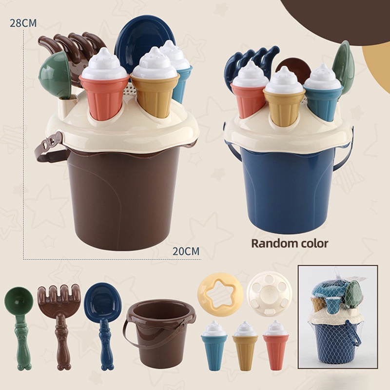 Bộ đồ chơi xúc cát bãi biển Zhan Qi Toys thú vị cho trẻ em