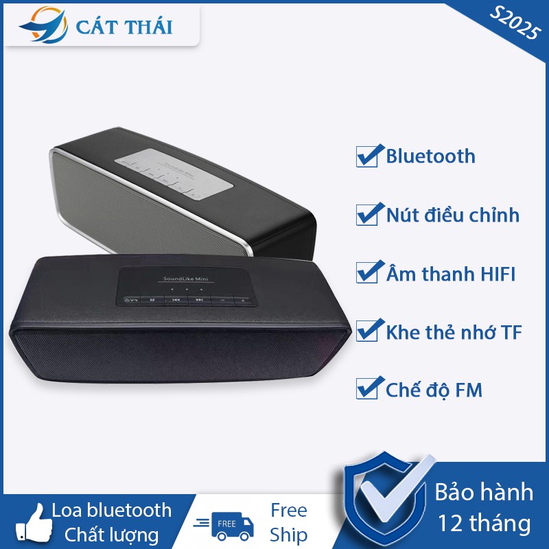 Loa Bluetooth S2025 Siêu Chất Âm Thanh Cực Hay, Loa Không Dây S2025 Nhập Khẩu  BH 6 Tháng tại công ty Cát Thái