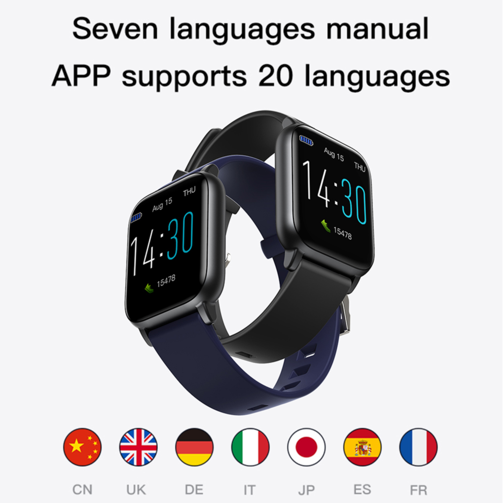 Đồng Hồ Thông Minh Đa Chức Năng Theo Dõi Sức Khoẻ Kiểu Dáng Thể Thao