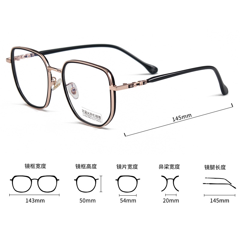 Mắt Kính Gọng Vuông Trong Suốt Chống Ánh Sáng Xanh Thời Trang Cho Nam Nữjz2804 | BigBuy360 - bigbuy360.vn