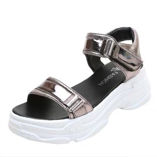 Dép quai hậu độn đế ánh bạc (size 35-39)