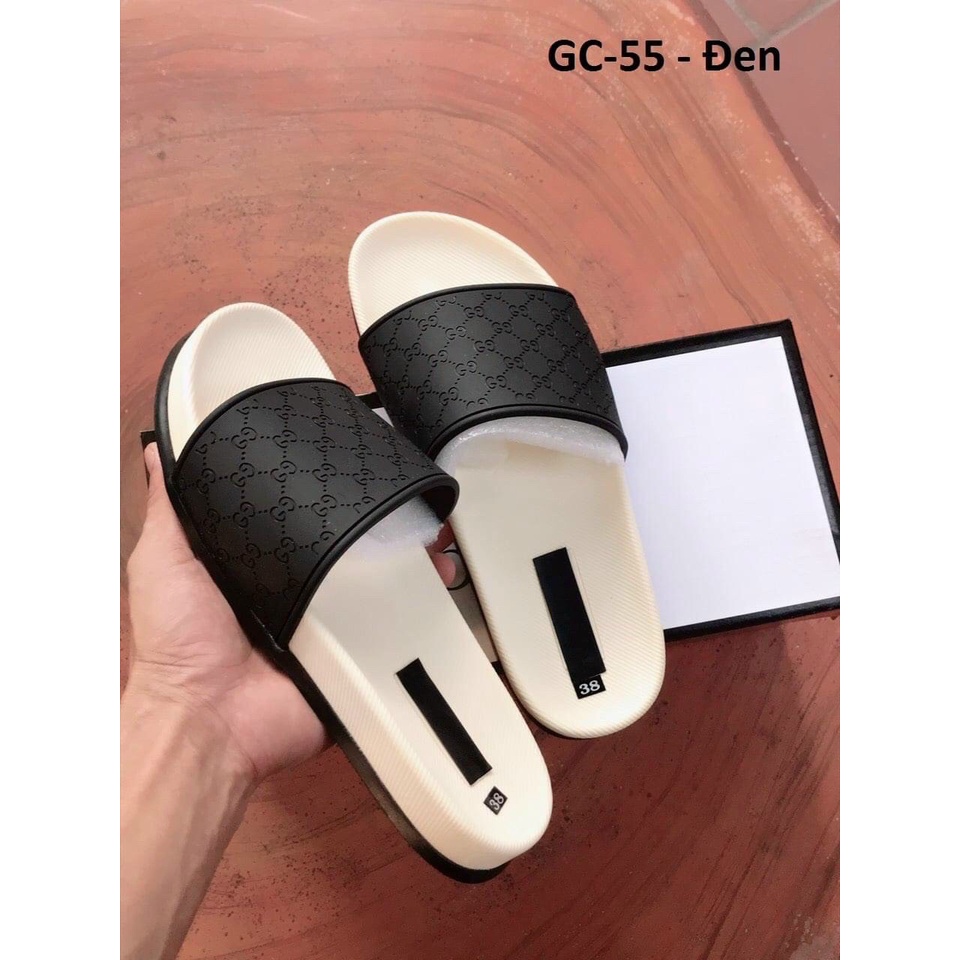 Dép nam quai ngang quai hậu đẹp phong cách ulzzang, Dép lê nam đế cao su thời trang cao cấp êm chân GC1