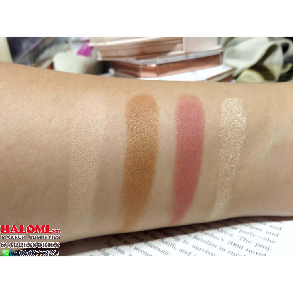 Phấn bắt sáng highlight Hourglass Lighting phấn tạo khối Hourglass 4 ô Sephora chính hãng oder HALOMI