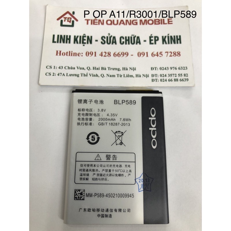 Pin Oppo A11/R3001/BLP589