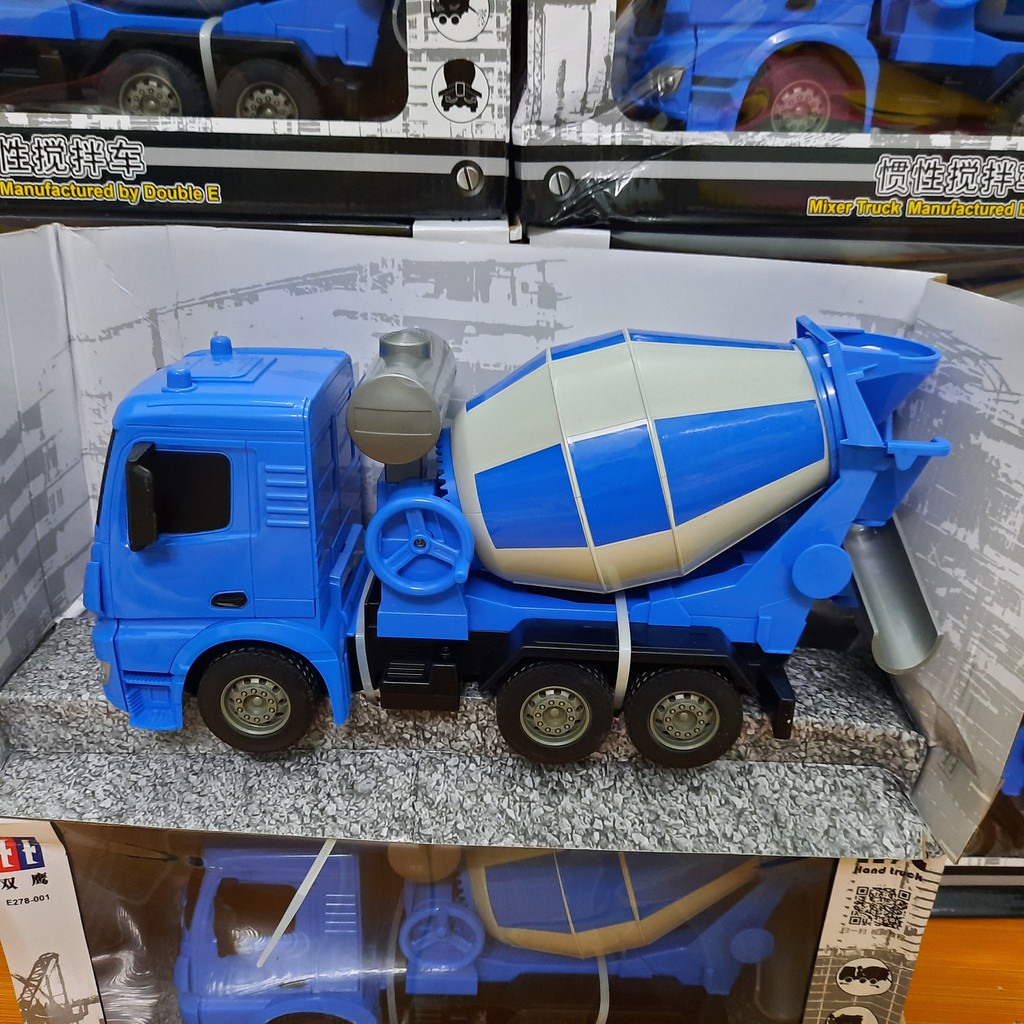 Mô hình xe chở bê tông tỉ lệ 1:26 Double E278-001 đồ chơi trẻ em xe bằng nhựa