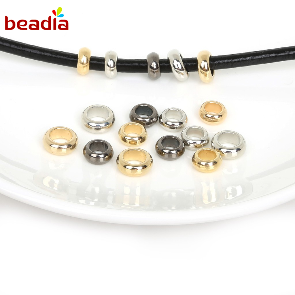 Set hạt xỏ Beadia có lỗ lớn phong cách châu âu làm trang sức thủ công