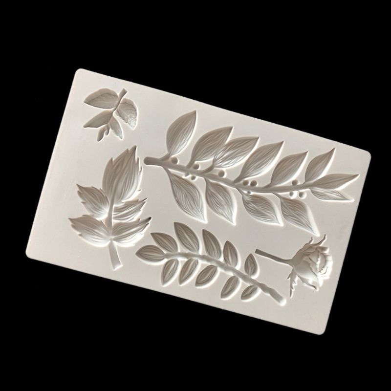 Khuôn Silicone Tạo Hình Hoa Hồng Trang Trí Bánh Diy