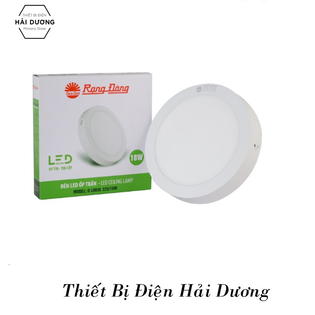 Đèn led ốp trần đổi màu D LN12L DM 220/18W Rạng Đông Tràn Viền Vô Cực Đẹp Mắt