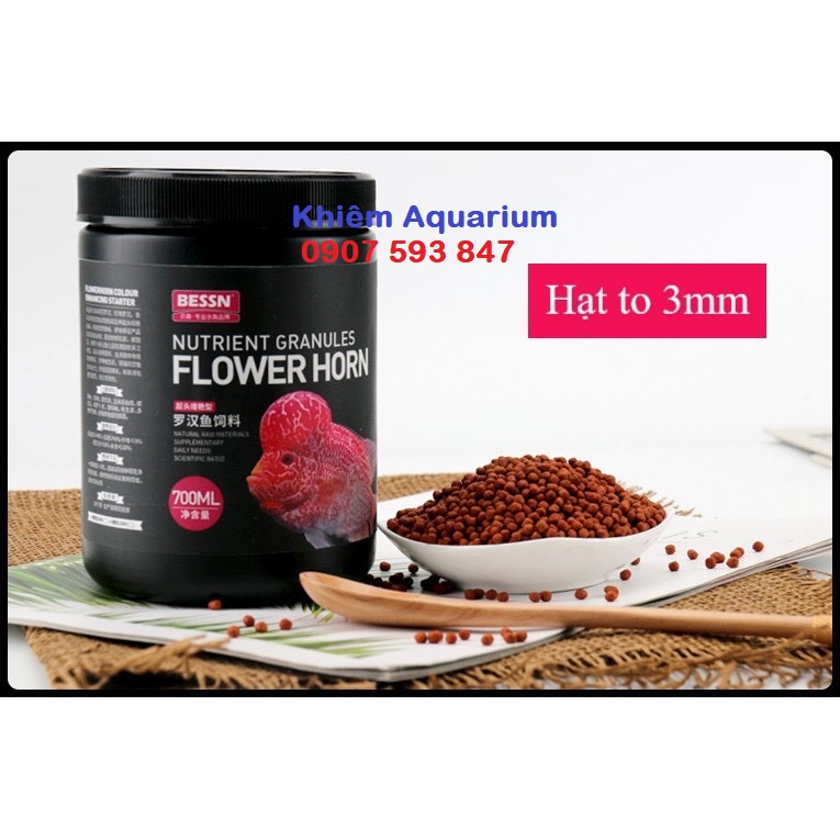 ]Thức ăn cá la hán lên đầu màu châu cao cấp BESSN cao cấp 260g