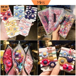 Set 20 dây buộc tóc hoa quả xinh xắn đóng túi zip xịn sò