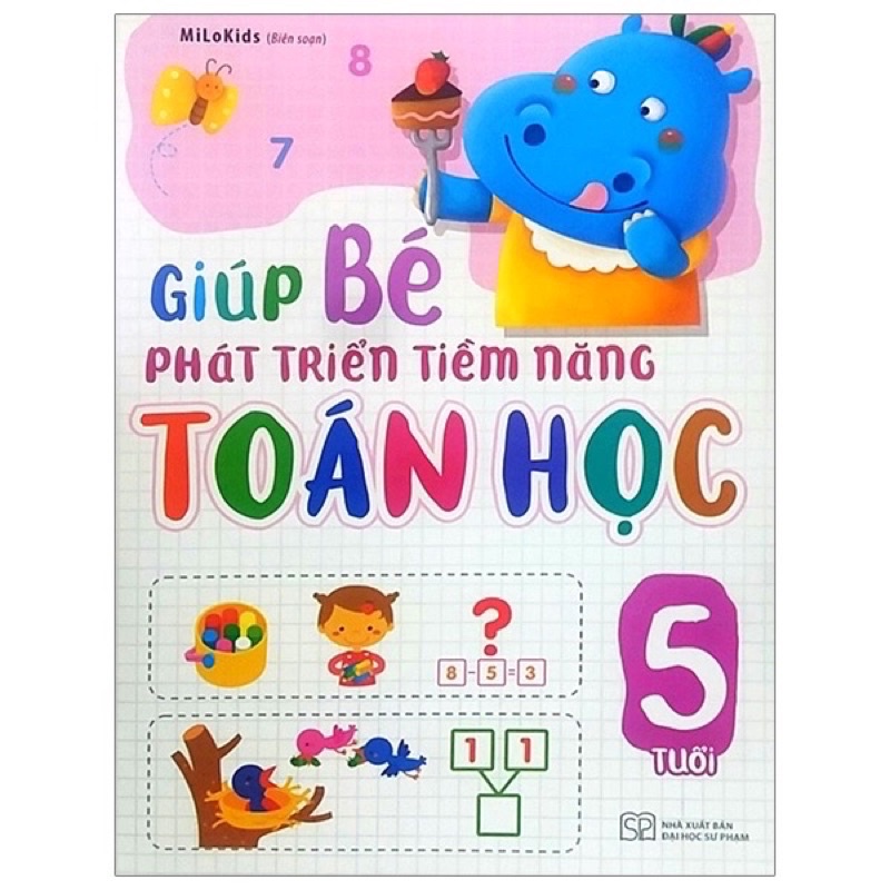 Sách - (4 cuốn) Giúp Bé Phát Triển Tiềm Năng Toán Học 3-4-5-6 Tuổi