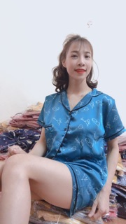 Đồ Bộ Lụa Satin Đùi