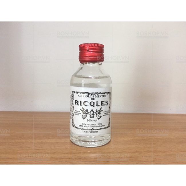 Dầu thoa bạc hà của Pháp  Alcool De Menthe Ricqles 50ml