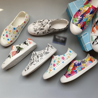 Giày nhựa URBAN NATIVE mẫu in đi mưa, đi biển, du lịch, chống nước, không hôi chân - nhựa xốp siêu mềm, siêu nhẹ