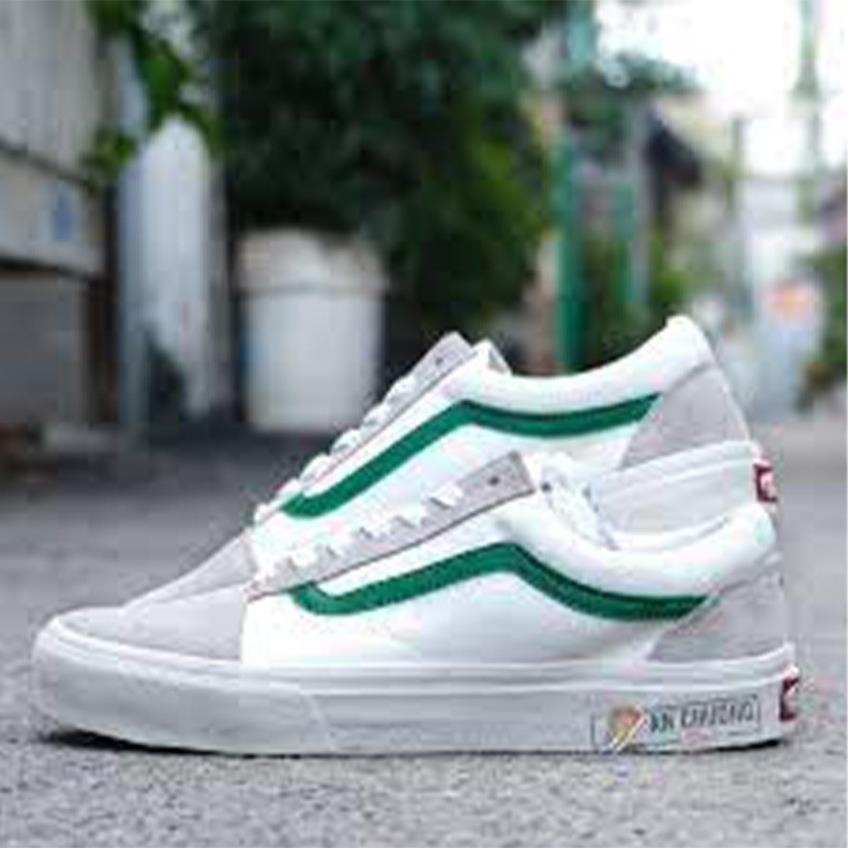 Giày sneaker thể thao nam nữ vans old skool kelly trắng sóng xanh | BigBuy360 - bigbuy360.vn