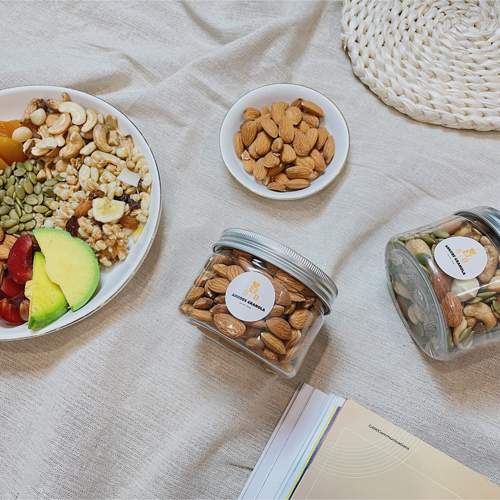 Túi 200g Hạt hạnh nhân tách vỏ sấy khô / Hộp Mơ sấy dẻo ngọt tự nhiên giúp ăn kiêng, giảm cân | BigBuy360 - bigbuy360.vn