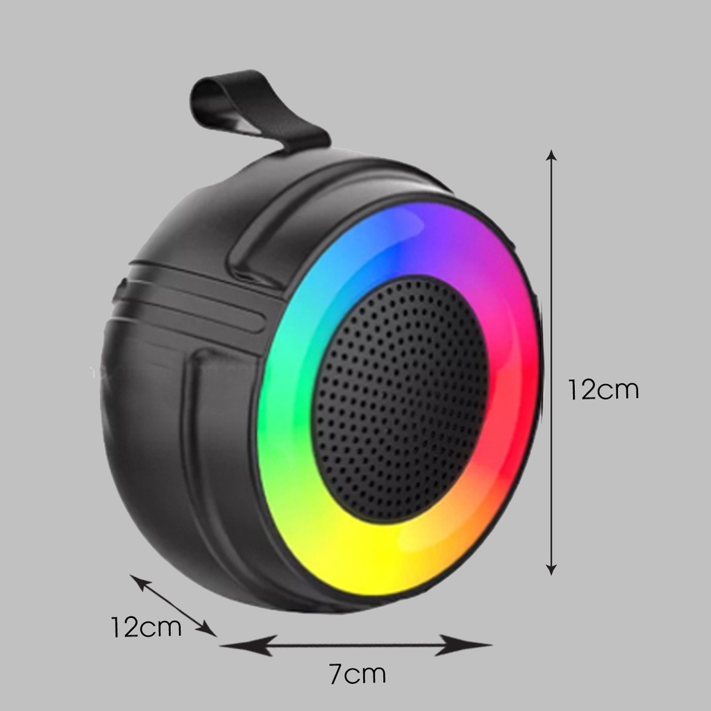 Loa bluetooth mini chính hãng ZQS 1203, tích hợp đèn 7 màu, Radio, USB, Loa blutooth 5.0 Bass mạnh - Sunrise music