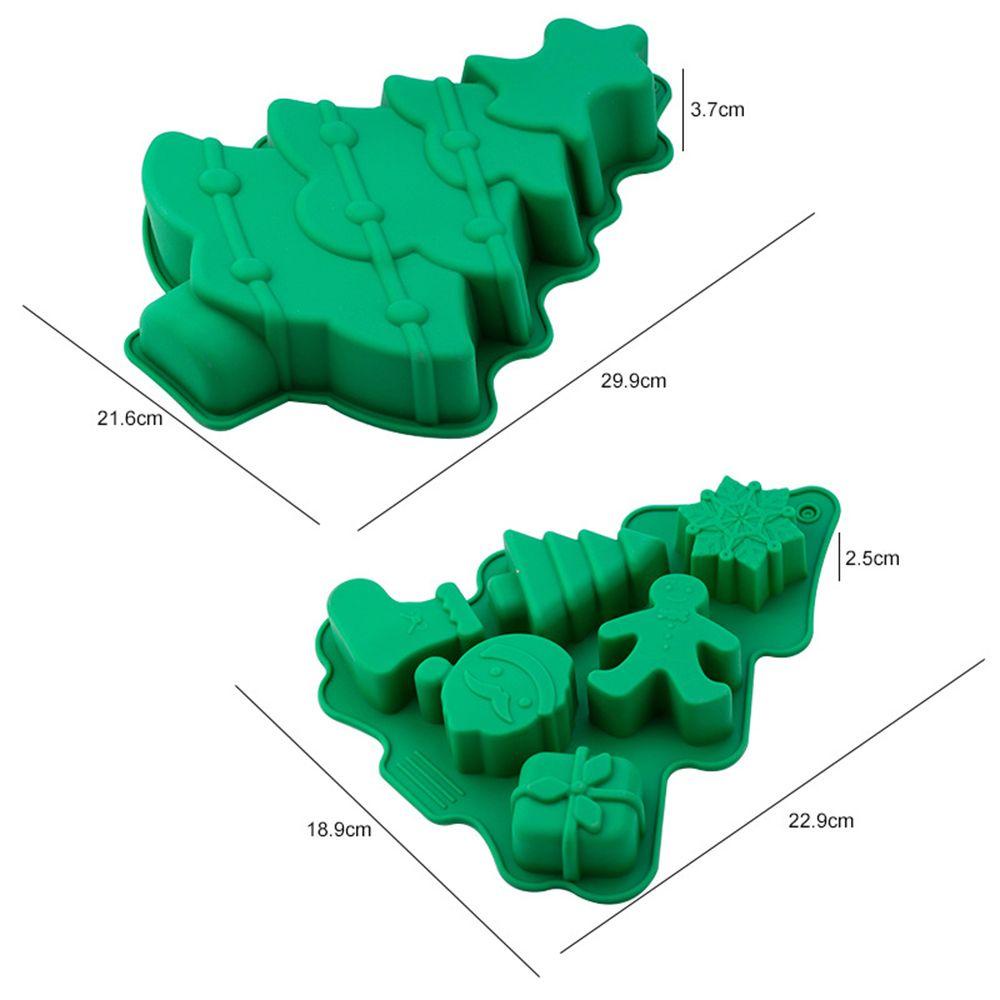 GOGOUP Khuôn Silicone Làm Bánh Kẹo 3D Chủ Đề Giáng Sinh