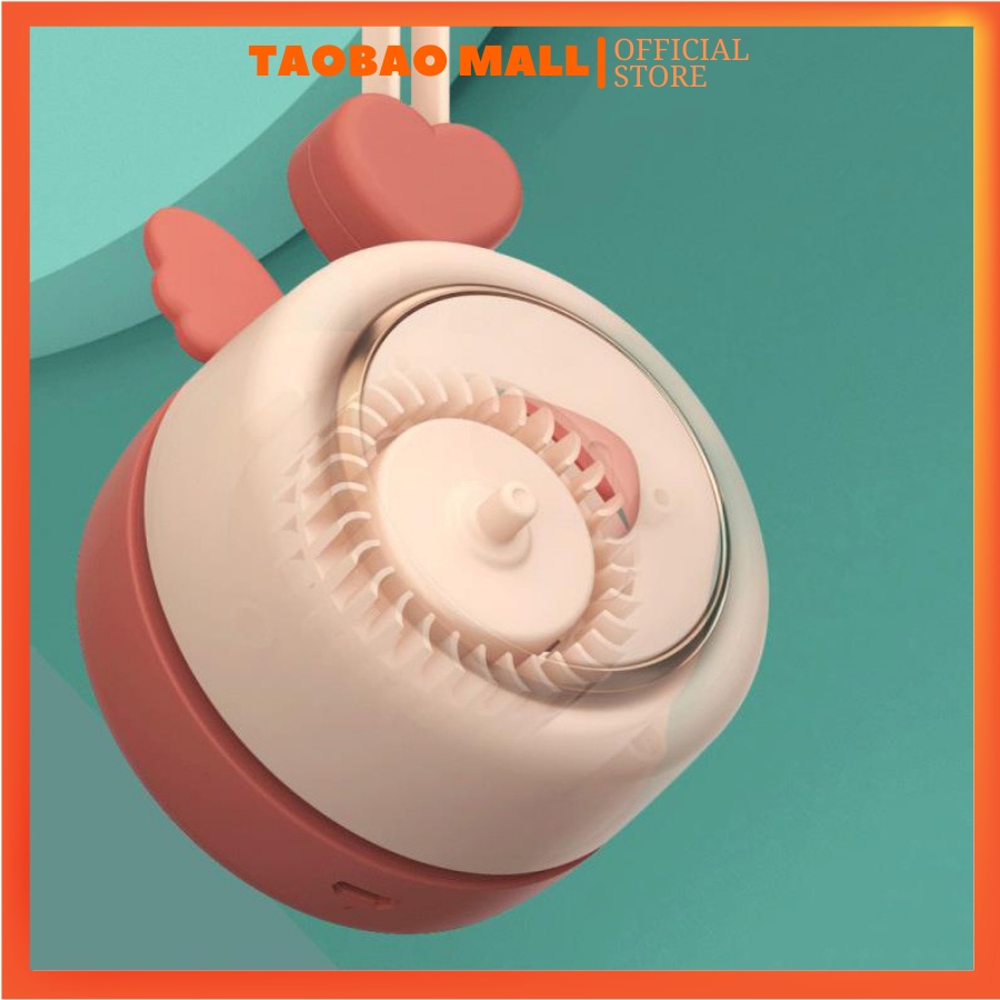 Quạt mini đeo cổ, quạt mini không cánh tích điện sạc pin USB tiện lợi khi đi dã ngoại siêu hot nhiều màu sắc