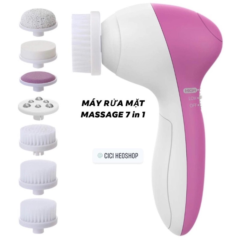 MÁY RỬA MẶT MASSAGE PIXNOR 7 in 1