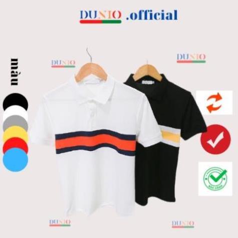 "HOT"Áo phông nam có cổ đẹp tay ngắn mẫu Polo kẻ ngang mới_AT00128 ! 🌺