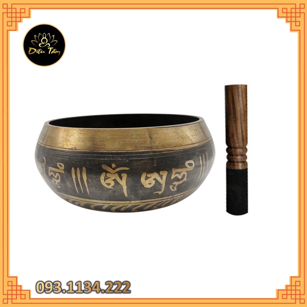 chuông xoay Tây Tạng (Nepal) đường kính 9,5cm