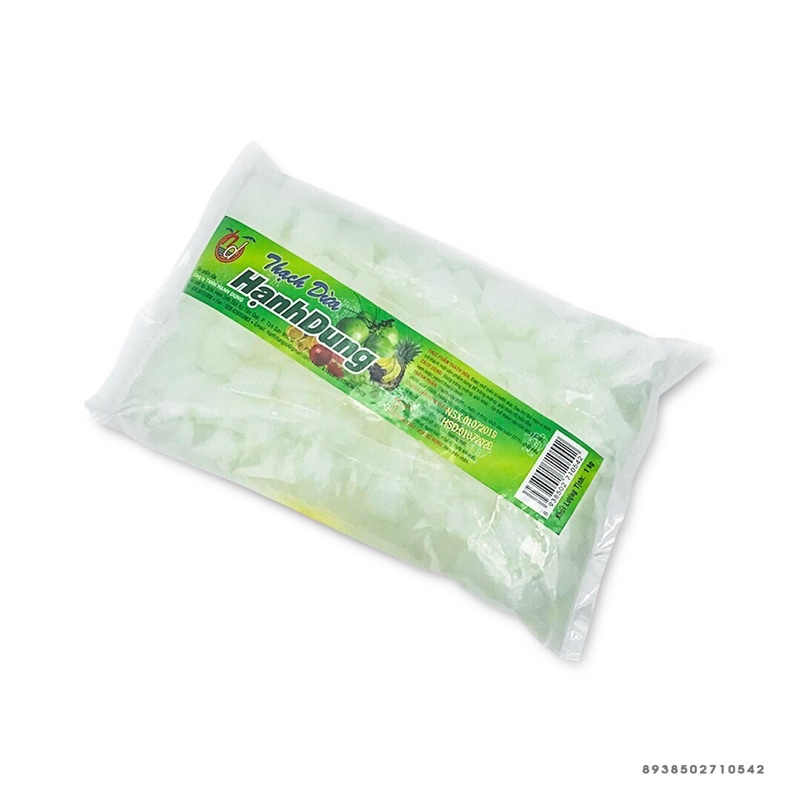 Thạch dừa Hạnh Dung cắt nhỏ 0.5cm (1kg) topping trà sữa