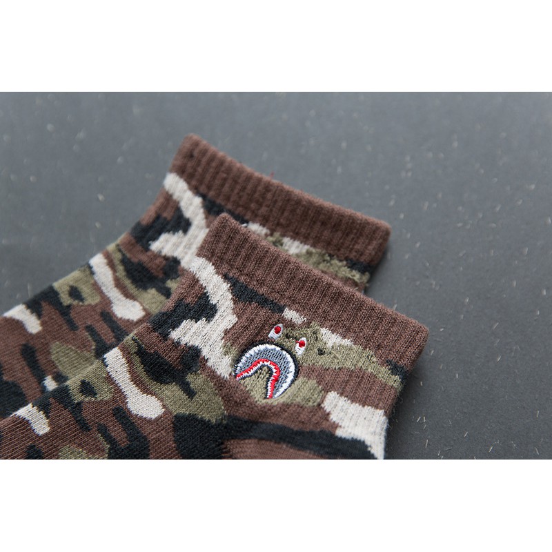 Tất Vớ bape ngắn cổ rằn ri [SHOPEE TRỢ GIÁ]