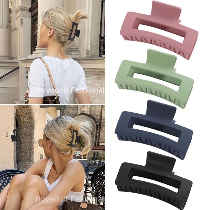 Kẹp Tóc Càng Cua Màu Trơn Thời Trang Cho Nữ