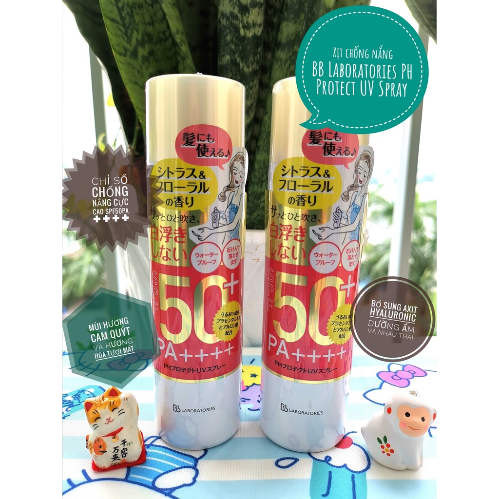 Xịt chống nắng BB LABORATORIES PH PROTECT UV SPARY SPF50++++