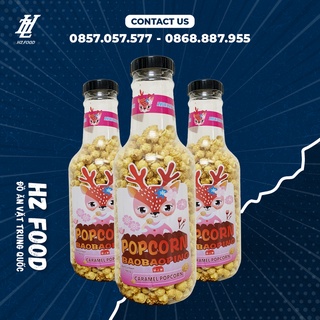 Bỏng ngô con hươu, bắp rang bơ khổng lồ chai lớn