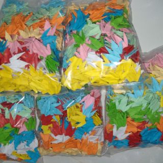100 hạc giấy xếp sẵn