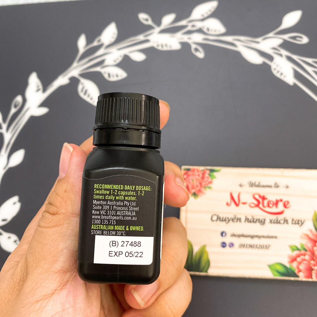 Viên Uống Thơm Miệng Breath Pearls - Úc 50 Viên