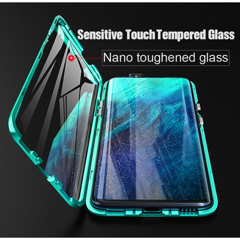 Ốp điện thoại kính cường lực cứng hai mặt bảo vệ toàn diện 360 độ cho OPPO RENO 6 Z 6Z RENO6 4G 5G A15 A15S A16 RENO6 Z
