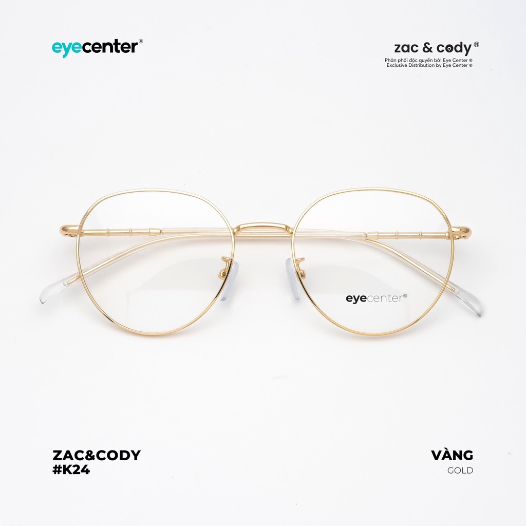 Gọng kính cận tròn nam nữ chính hãng K24S by EYECENTER nhập khẩu Eye Center Vietnam