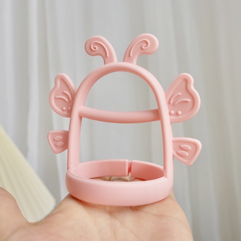 [Tặng kèm hộp đựng] Gặm nướu silicon cao cấp MOLLI ButterFly - Gặm nướu cầm tay siêu mềm