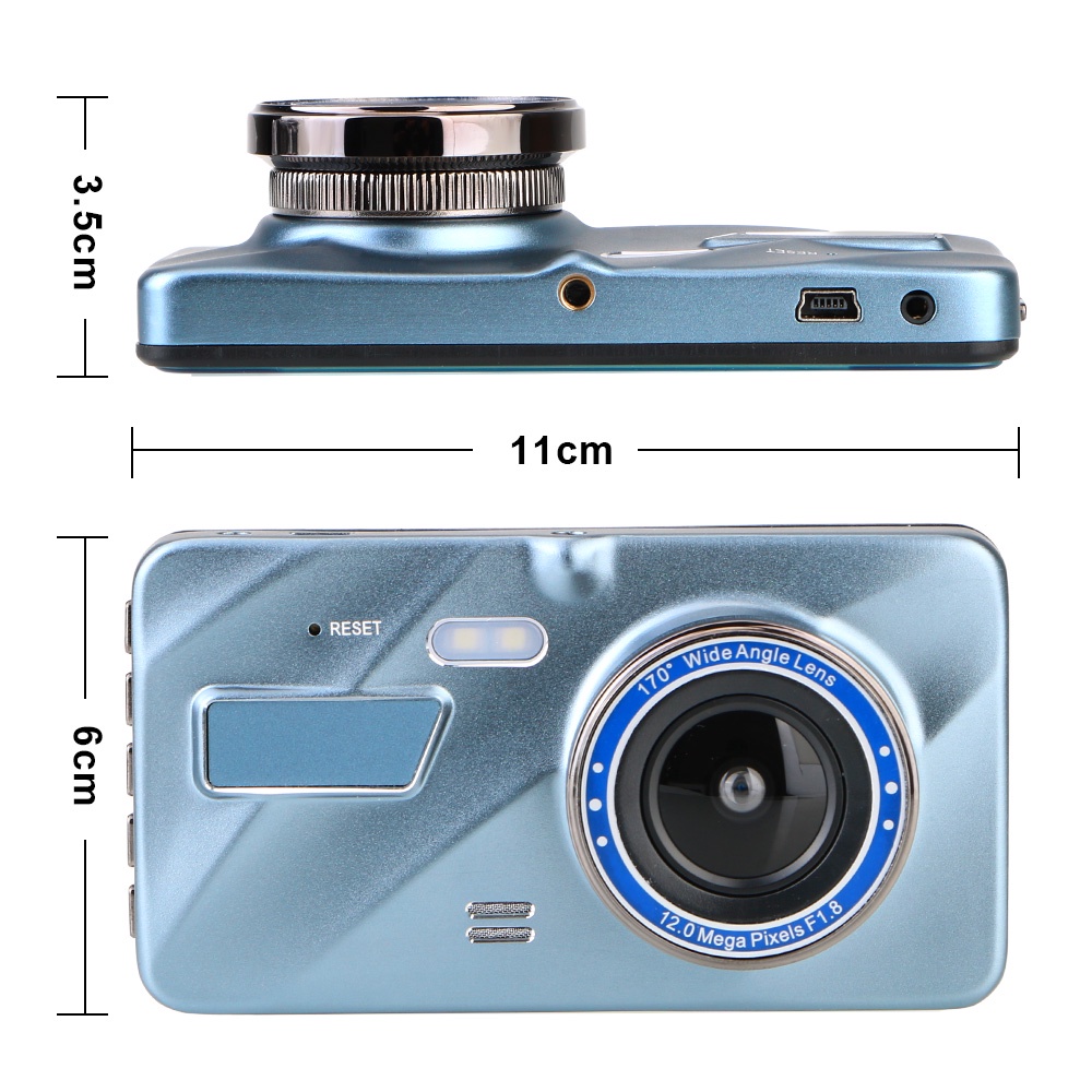 Camera hành trình xe hơi tầm nhìn đêm hai thấu kính 3.6" HD
 | BigBuy360 - bigbuy360.vn