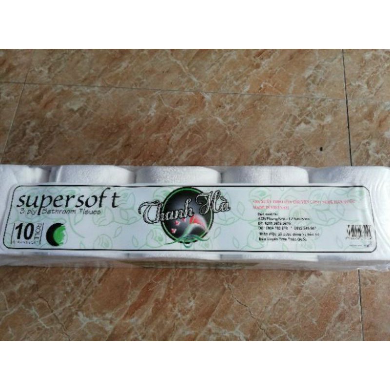 4 bịch giấy vệ sinh thanh hà không lõi