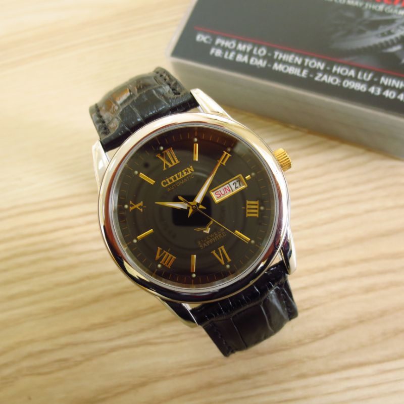 Đồng hồ cơ nam CITIZEN Automatic nhật bãi xịn tự động nạp cót