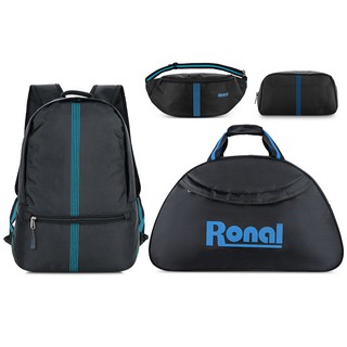 Combo Ronal 4 món: Balo + Túi xách + Túi đeo hông hoặc trước ngực + Túi đựng phụ kiện